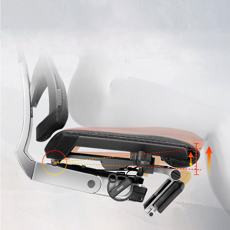 Modern Slide Office Chair Removable Arms Adjustable Seat Height Desk Chair with Wheels Clearhalo 'furn' 'furn_office_chair' 'Furniture' 'Office Chairs' 'Office Furniture' 'office_chair' 7042840