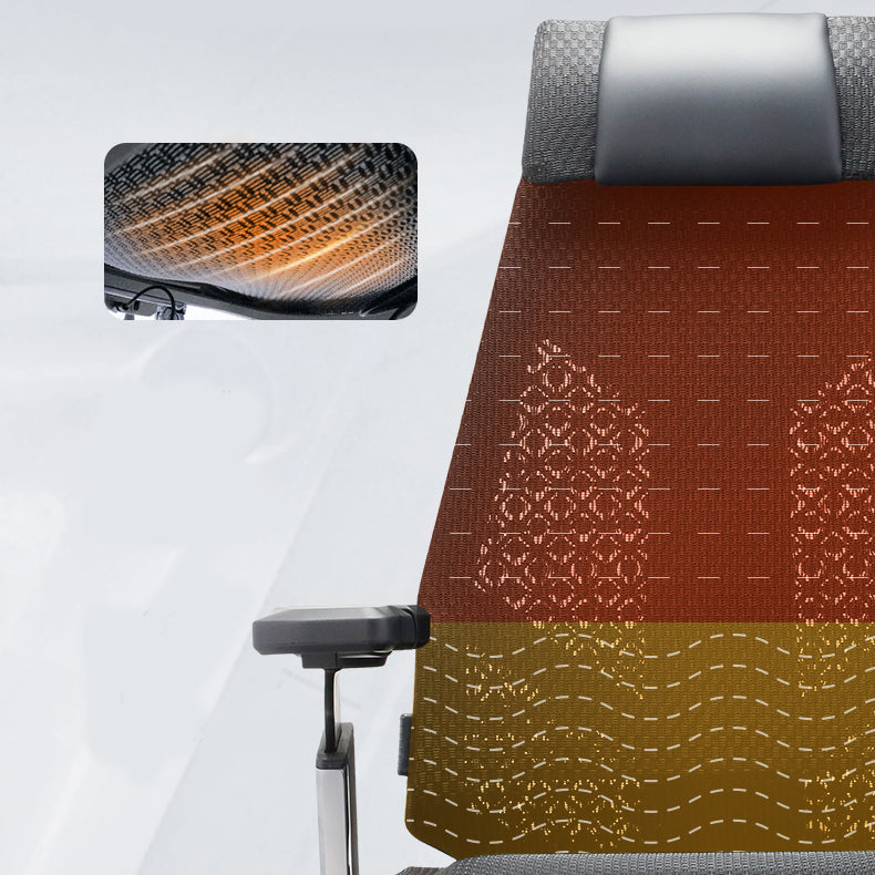 Modern Slide Office Chair Removable Arms Adjustable Seat Height Desk Chair with Wheels Clearhalo 'furn' 'furn_office_chair' 'Furniture' 'Office Chairs' 'Office Furniture' 'office_chair' 7042842