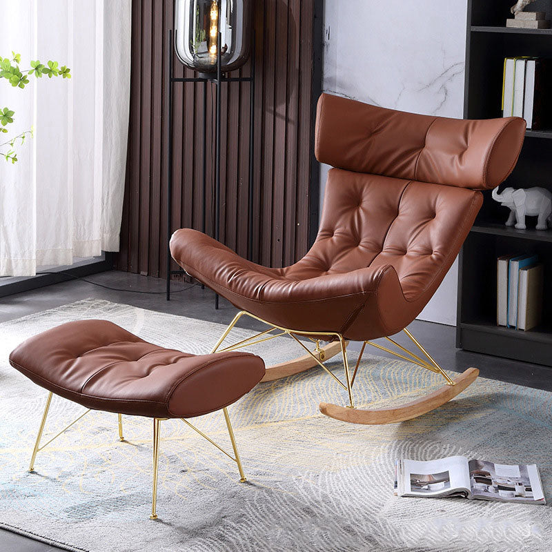 Light Luxury Style Modern Lazy Sofá silla de salón de leonado mecedora para sala de estar para sala de estar