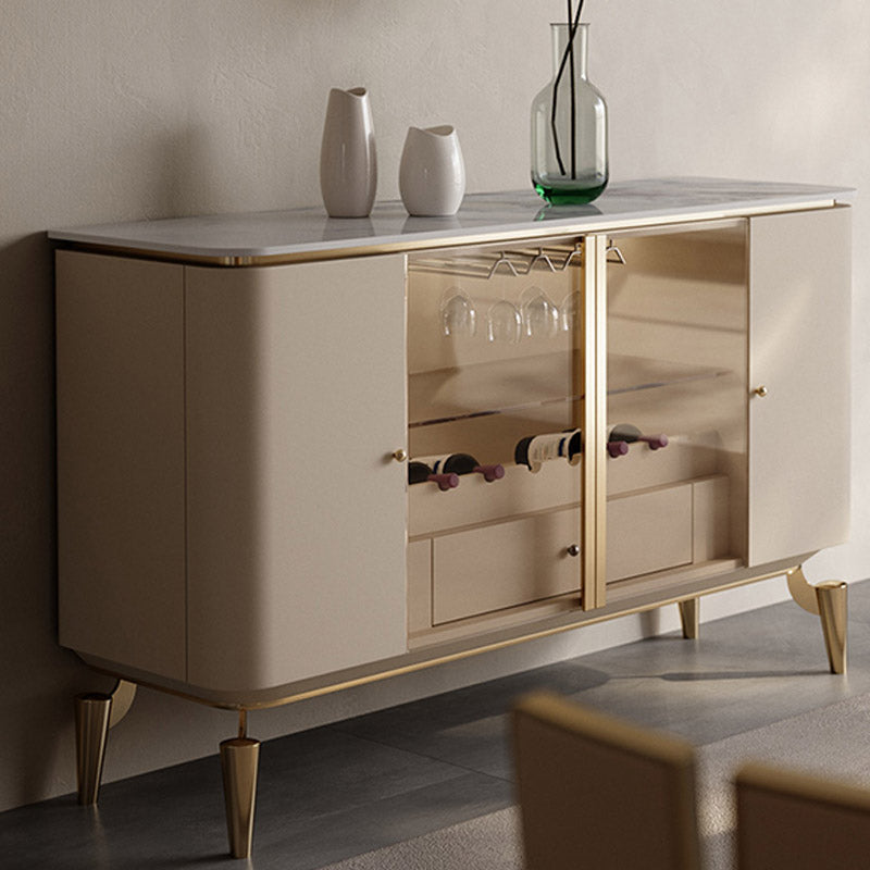 Sideboard Sideboard Glam Sideboard Sideboard cucina con 2 cassetti e 4 porte
