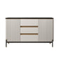 Strete sideboard di pietra server moderno e contemporaneo con armadi e cassetti