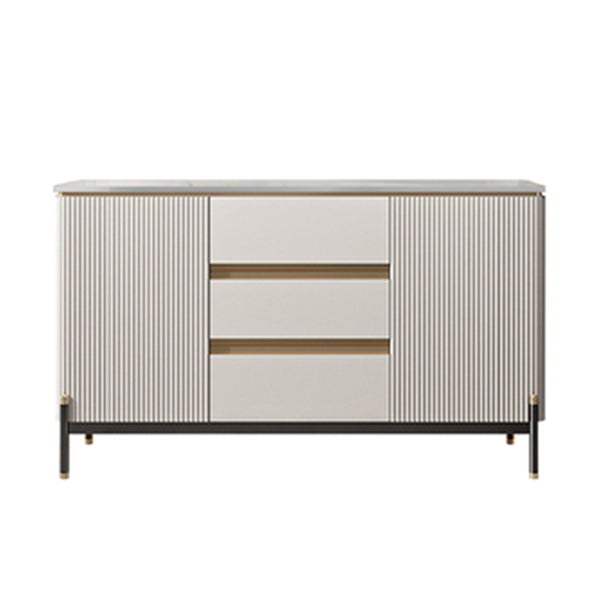 Strete sideboard di pietra server moderno e contemporaneo con armadi e cassetti