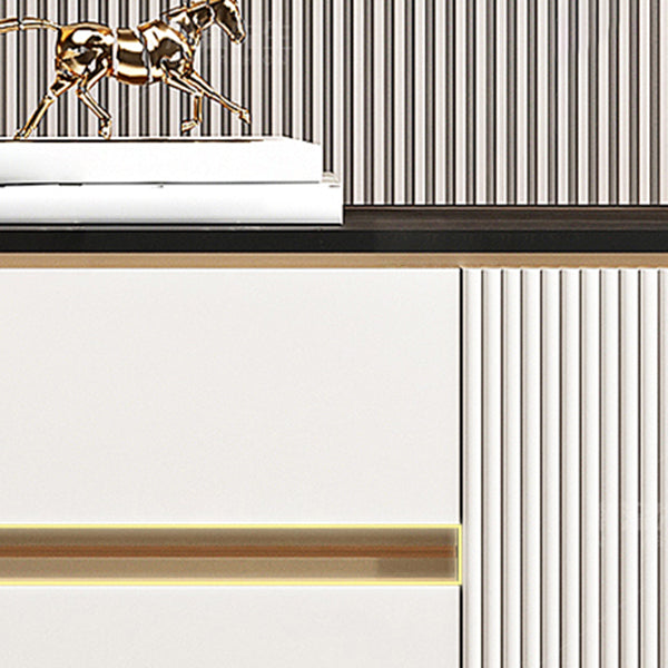 Strete sideboard di pietra server moderno e contemporaneo con armadi e cassetti
