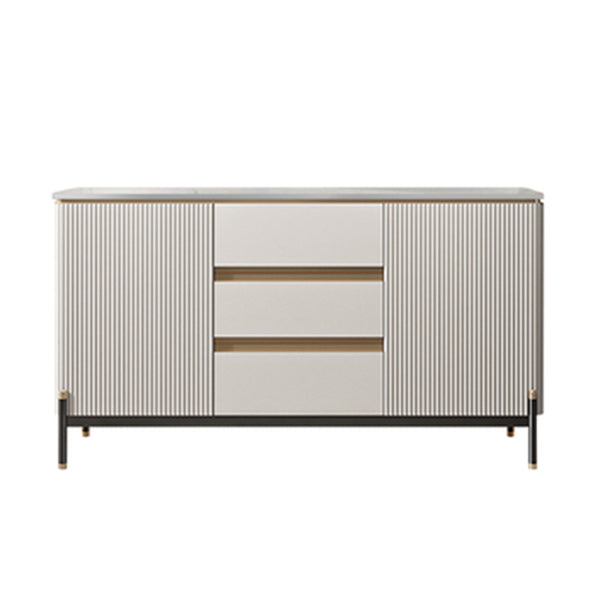 Strete sideboard di pietra server moderno e contemporaneo con armadi e cassetti