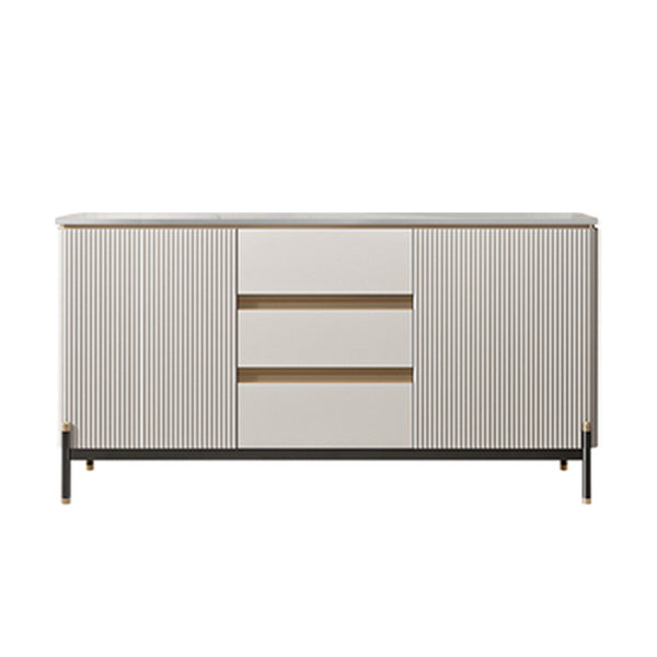 Strete sideboard di pietra server moderno e contemporaneo con armadi e cassetti