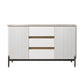 Strete sideboard di pietra server moderno e contemporaneo con armadi e cassetti
