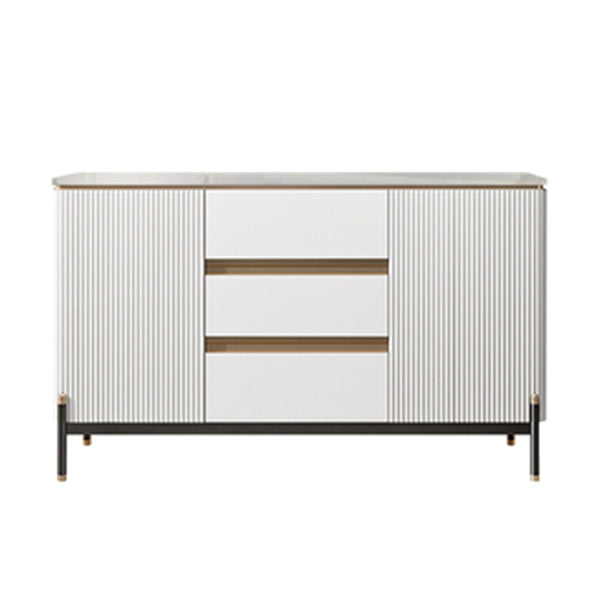 Strete sideboard di pietra server moderno e contemporaneo con armadi e cassetti