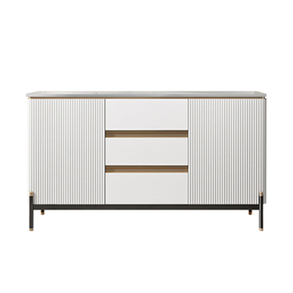 Strete sideboard di pietra server moderno e contemporaneo con armadi e cassetti