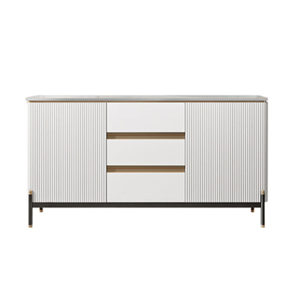 Strete sideboard di pietra server moderno e contemporaneo con armadi e cassetti