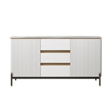 Strete sideboard di pietra server moderno e contemporaneo con armadi e cassetti
