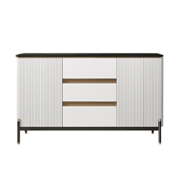 Strete sideboard di pietra server moderno e contemporaneo con armadi e cassetti