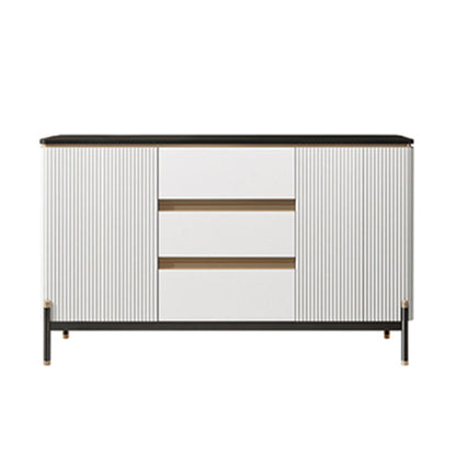 Strete sideboard di pietra server moderno e contemporaneo con armadi e cassetti