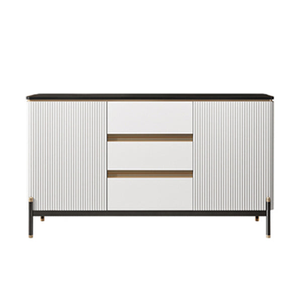 Strete sideboard di pietra server moderno e contemporaneo con armadi e cassetti