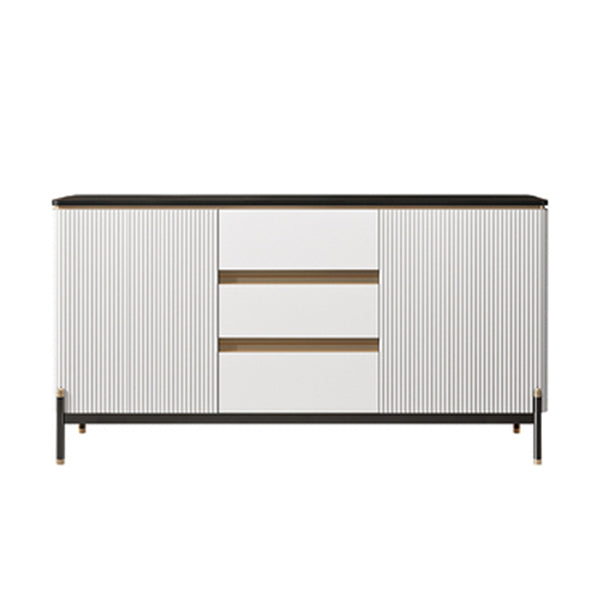 Strete sideboard di pietra server moderno e contemporaneo con armadi e cassetti