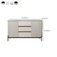 Strete sideboard di pietra server moderno e contemporaneo con armadi e cassetti