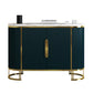 Scheda laterale Glam Credenza Stone Glass con armadi e cassetti