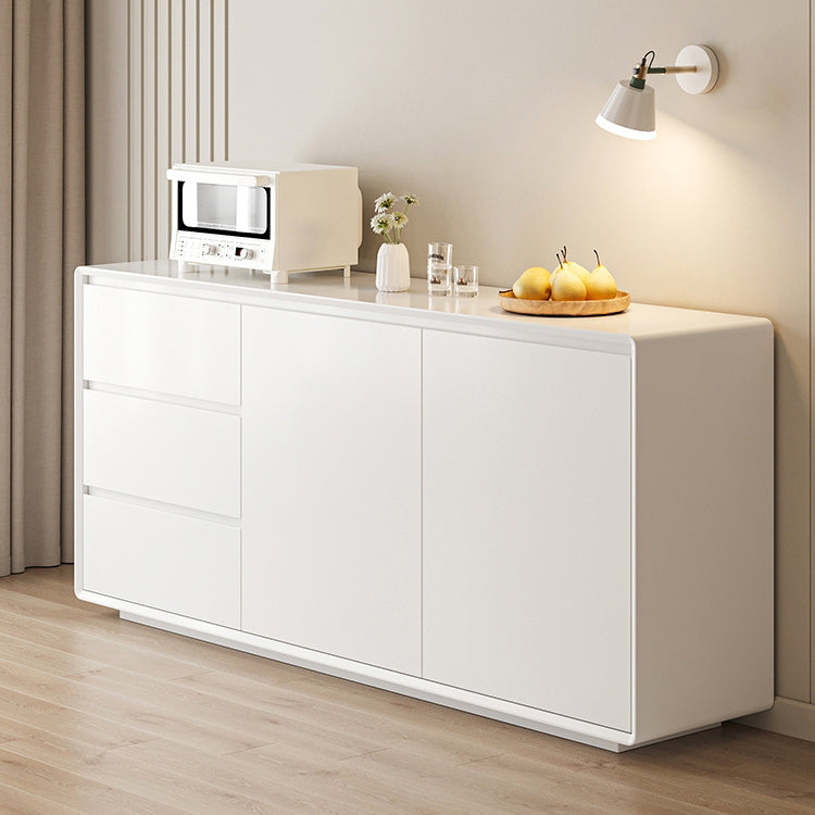 Tavolo da sideboard contemporaneo a buffet in legno con cassetti e armadi