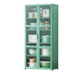 Green Dining Server with Adjustable Shelves Bamboo Buffet Server 23.6"L x 11.8"W x 50"H Clearhalo 'buffet_sideboard' 'Buffets & Sideboards' 'furn' 'furn_buffet_sideboard' 'Furniture' 'Kitchen & Dining Furniture' 7043184