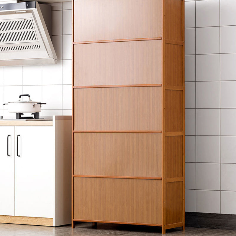 Server da pranzo di bambù Brown Celevaboard a buffet contemporaneo per casa