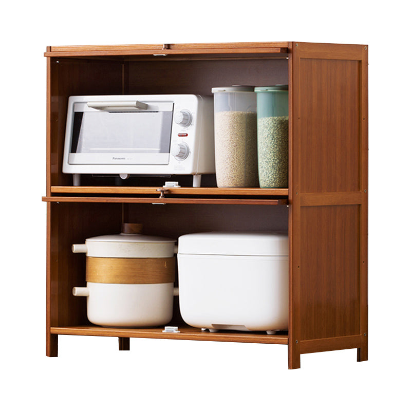 Server da pranzo di bambù Brown Celevaboard a buffet contemporaneo per casa