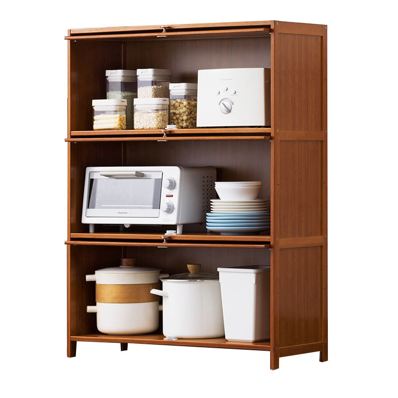 Server da pranzo di bambù Brown Celevaboard a buffet contemporaneo per casa