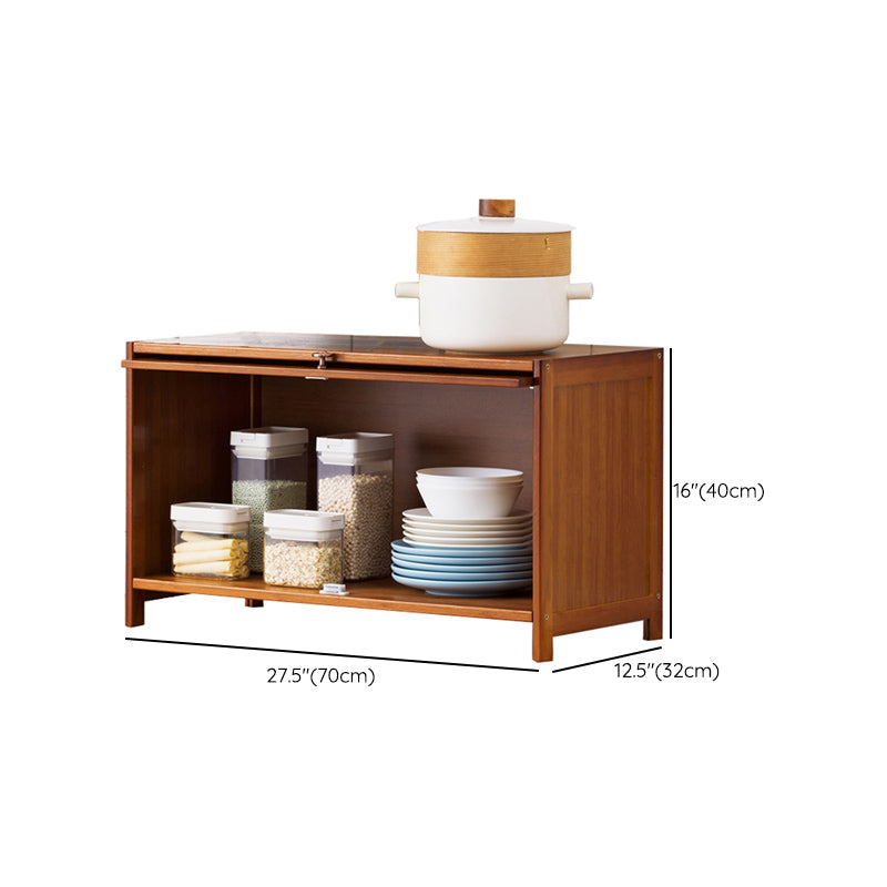 Server da pranzo di bambù Brown Celevaboard a buffet contemporaneo per casa