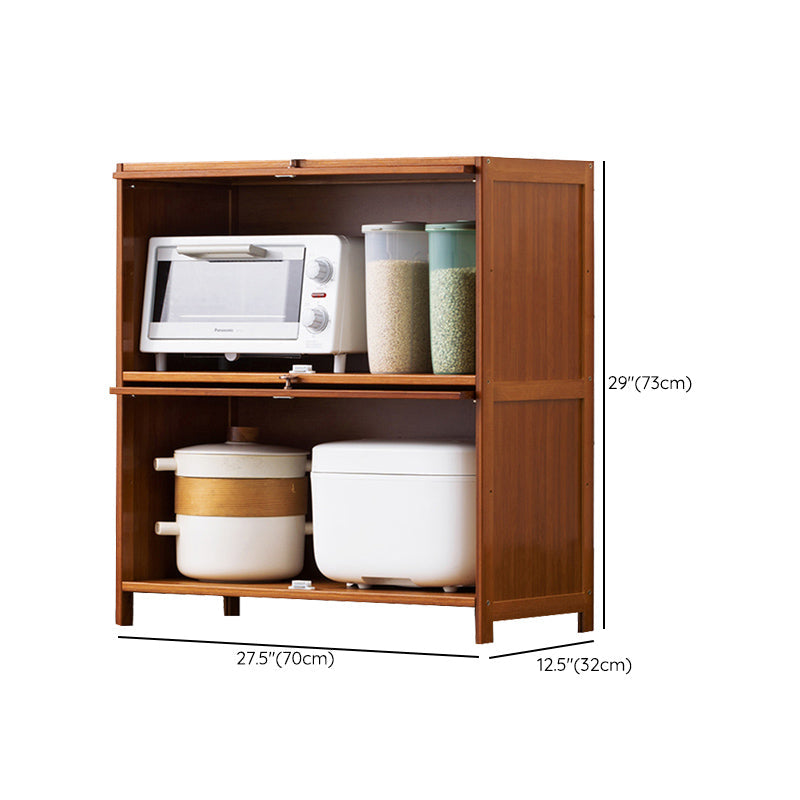 Server da pranzo di bambù Brown Celevaboard a buffet contemporaneo per casa