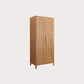 Modern Style Wardrobe Cabinet Wood Clothes Rail Wardrobe Armoire with Shelves