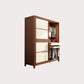 Modern Style Wardrobe Cabinet Wood Clothes Rail Wardrobe Armoire with Shelves