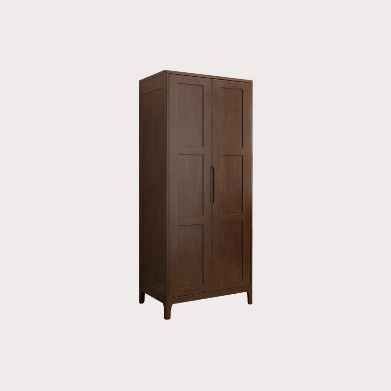 Modern Style Wardrobe Cabinet Wood Clothes Rail Wardrobe Armoire with Shelves