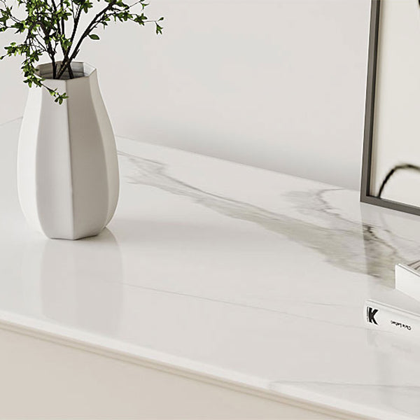 Glam Style Credenza Stone Buffet Stand with Cabinets and Drawers Clearhalo 'buffet_sideboard' 'Buffets & Sideboards' 'furn' 'furn_buffet_sideboard' 'Furniture' 'Kitchen & Dining Furniture' 7046157