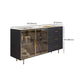 Glam Style Credenza Stone Buffet Stand with Cabinets and Drawers Clearhalo 'buffet_sideboard' 'Buffets & Sideboards' 'furn' 'furn_buffet_sideboard' 'Furniture' 'Kitchen & Dining Furniture' 7046187