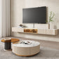 Console multimediale contemporanea Supporto multimediale per TV galleggiante per soggiorno