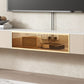 Console multimediale contemporanea Supporto multimediale per TV galleggiante per soggiorno