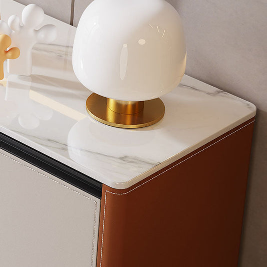 Stone Media Console Contemporary TV Media Stand with 4 Drawers Clearhalo 'furn' 'furn_tv_stands_entertainment_centers' 'Furniture' 'Living Room Furniture' 'TV Stands & Entertainment Centers' 'TV Stands & Media Storage Furniture' 'tv_stands_entertainment_centers' 7046613