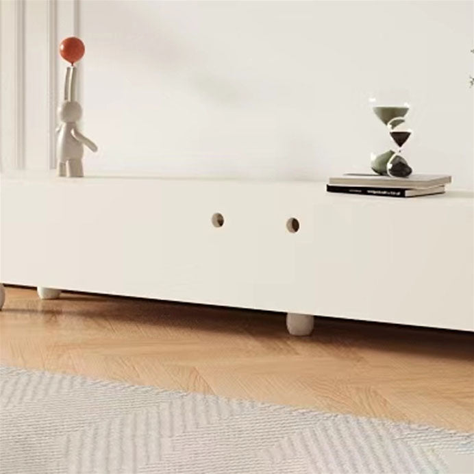 Supporto multimediale moderno per TV con spazio chiuso per console multimediale per soggiorno