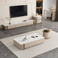 Contemporary Media Console Stone TV Media Stand with 4 Drawers Clearhalo 'furn' 'furn_tv_stands_entertainment_centers' 'Furniture' 'Living Room Furniture' 'TV Stands & Entertainment Centers' 'TV Stands & Media Storage Furniture' 'tv_stands_entertainment_centers' 7046641