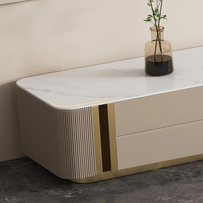 Contemporary Media Console Stone TV Media Stand with 4 Drawers Clearhalo 'furn' 'furn_tv_stands_entertainment_centers' 'Furniture' 'Living Room Furniture' 'TV Stands & Entertainment Centers' 'TV Stands & Media Storage Furniture' 'tv_stands_entertainment_centers' 7046644