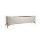 Contemporary TV Media Stand Stone TV Media Console for Living Room White Clearhalo 'furn' 'furn_tv_stands_entertainment_centers' 'Furniture' 'Living Room Furniture' 'TV Stands & Entertainment Centers' 'TV Stands & Media Storage Furniture' 'tv_stands_entertainment_centers' 7046674