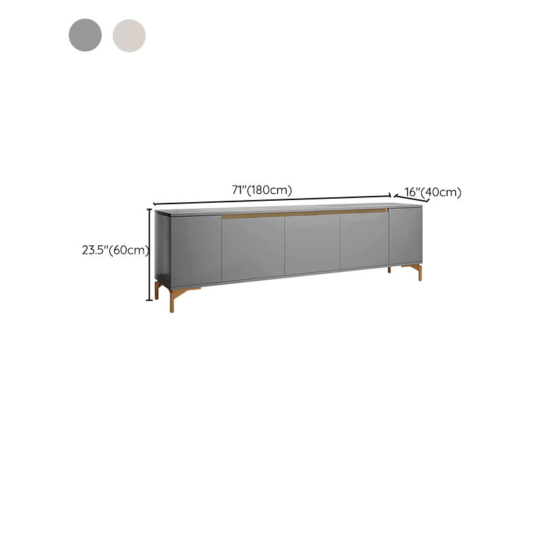 Contemporary TV Media Stand Stone TV Media Console for Living Room Clearhalo 'furn' 'furn_tv_stands_entertainment_centers' 'Furniture' 'Living Room Furniture' 'TV Stands & Entertainment Centers' 'TV Stands & Media Storage Furniture' 'tv_stands_entertainment_centers' 7046681