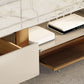 Wall Mounted TV Console Contemporary White Stone Media Console Clearhalo 'furn' 'furn_tv_stands_entertainment_centers' 'Furniture' 'Living Room Furniture' 'TV Stands & Entertainment Centers' 'TV Stands & Media Storage Furniture' 'tv_stands_entertainment_centers' 7046693