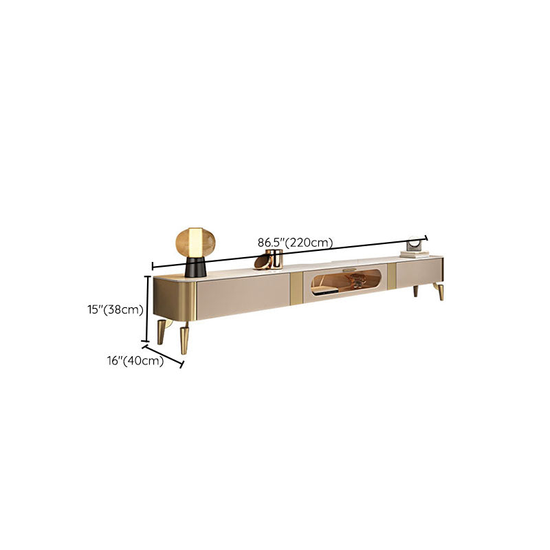 Wall Mounted TV Console Contemporary White Stone Media Console Clearhalo 'furn' 'furn_tv_stands_entertainment_centers' 'Furniture' 'Living Room Furniture' 'TV Stands & Entertainment Centers' 'TV Stands & Media Storage Furniture' 'tv_stands_entertainment_centers' 7046701