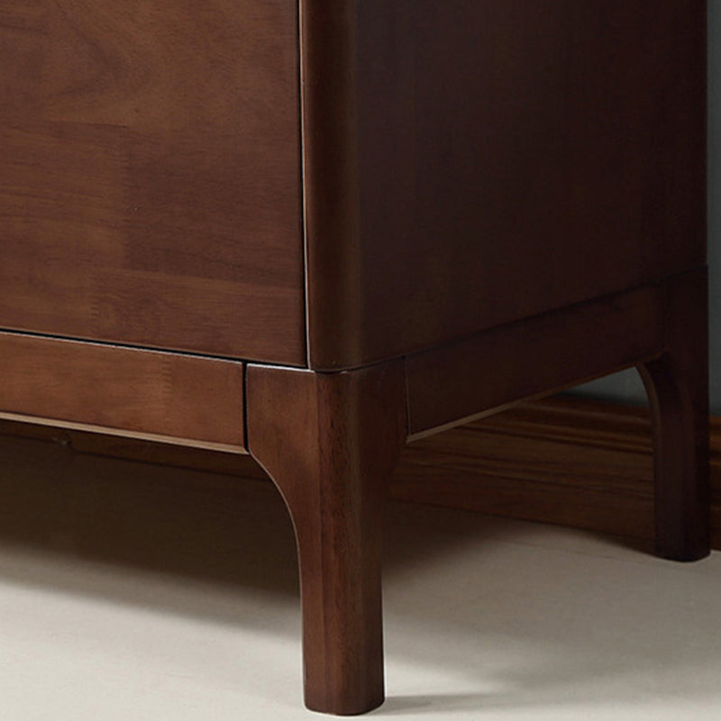 Rubber Wood Media Console Modern 2 Doors TV Console with Splayed Wooden Legs Clearhalo 'furn' 'furn_tv_stands_entertainment_centers' 'Furniture' 'Living Room Furniture' 'TV Stands & Entertainment Centers' 'TV Stands & Media Storage Furniture' 'tv_stands_entertainment_centers' 7046713