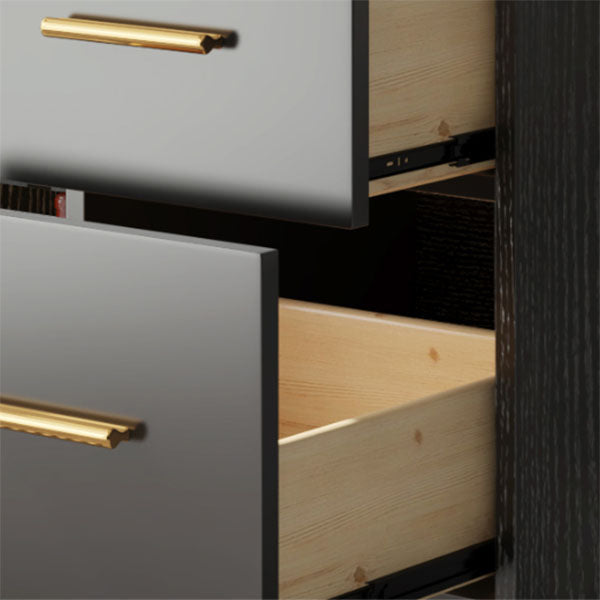 Ultra Modern Wood Dining Hutch Glass Doors Storage Cabinet for Dining Room Clearhalo 'Display & China Cabinets' 'display_china_cabinets' 'furn' 'furn_display_china_cabinets' 'Furniture' 'Kitchen & Dining Furniture' 7046768