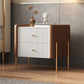 Table de nuit de stockage contemporain Polonais Table table de chevet de table avec 2 tiroirs