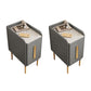 Drawers Included Nightstand Stone Bed Night Table for Bedroom Light Gray 2 Piece Set Clearhalo 'Bedroom Furniture' 'furn' 'furn_night_stand' 'Furniture' 'night_stand' 'Nightstands' 7046862