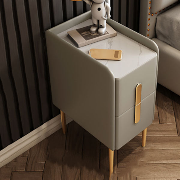 Drawers Included Nightstand Stone Bed Night Table for Bedroom Grey 1 Piece Clearhalo 'Bedroom Furniture' 'furn' 'furn_night_stand' 'Furniture' 'night_stand' 'Nightstands' 7046864