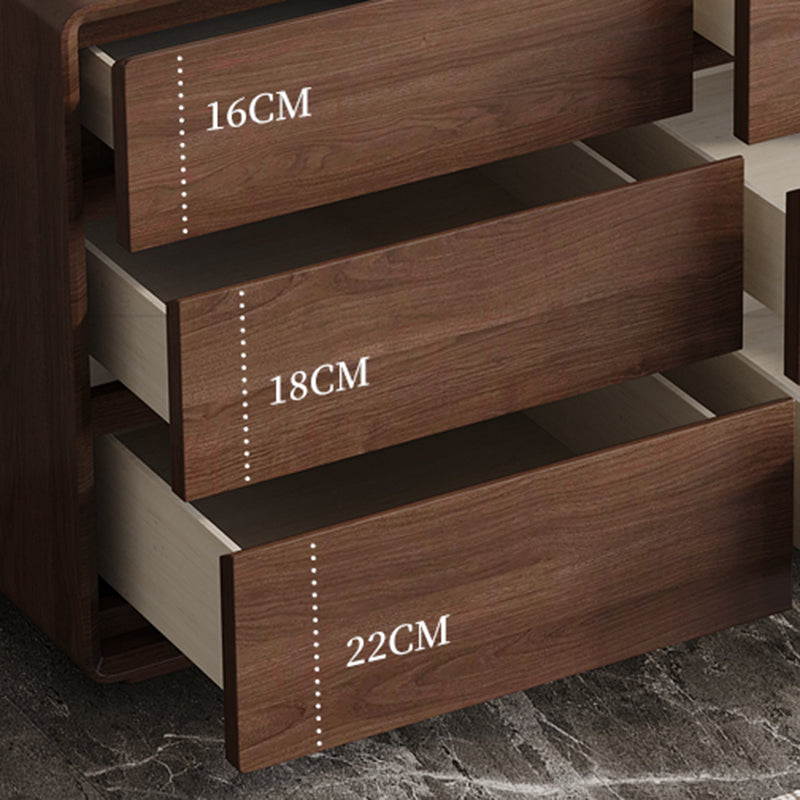 Commode de rangement en bois à double commode horizontale modernisme pour la maison