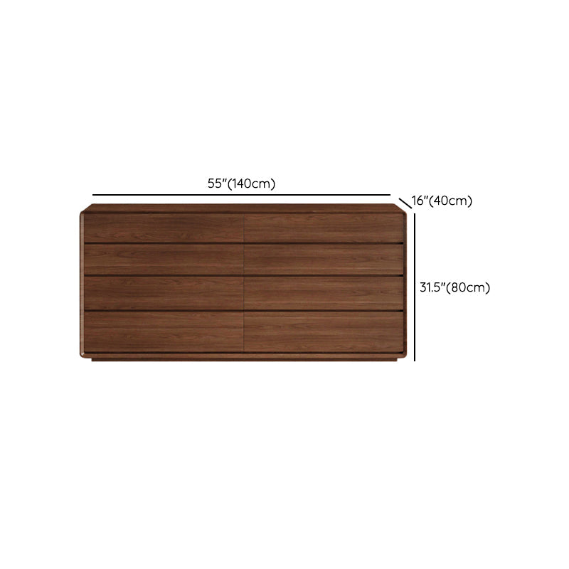 Commode de rangement en bois à double commode horizontale modernisme pour la maison