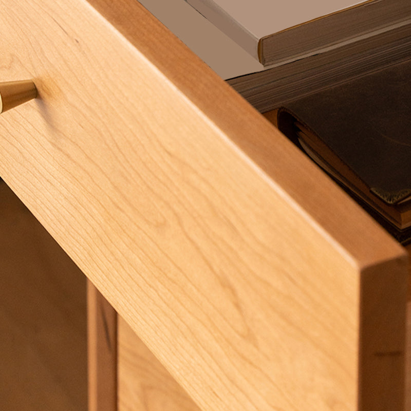 Cómoda combinada vertical contemporánea, cómoda de almacenamiento de madera maciza para el hogar